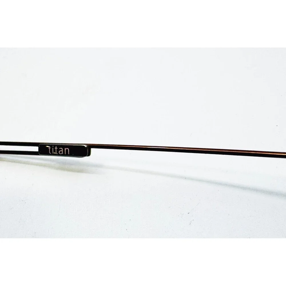 Silhouette Eyeglass Frames Mens Brown Rimless Minimalist Lightweight